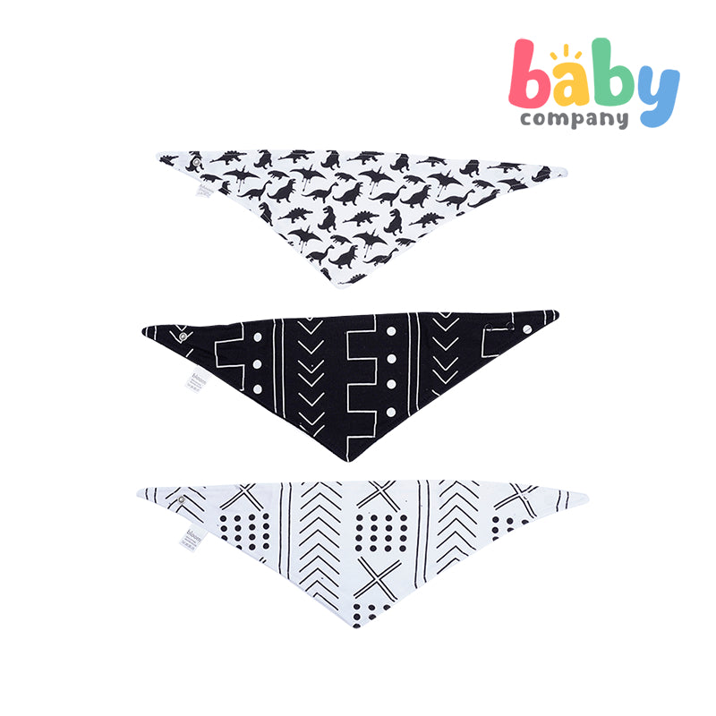 Bloom 3-Piece Bandana Bib - Dino & Abstract