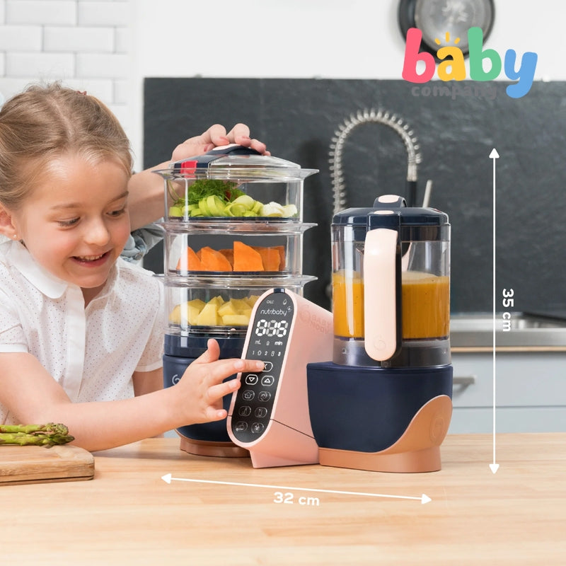 Babymoov Nutribaby(+) XL 6-in-1 Large Capacity Multi-Purpose Baby and Adult Food Processor