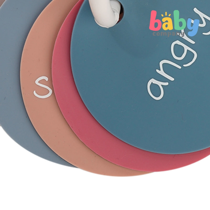 Playsmart Silicone Teething Flashcards - Emotions