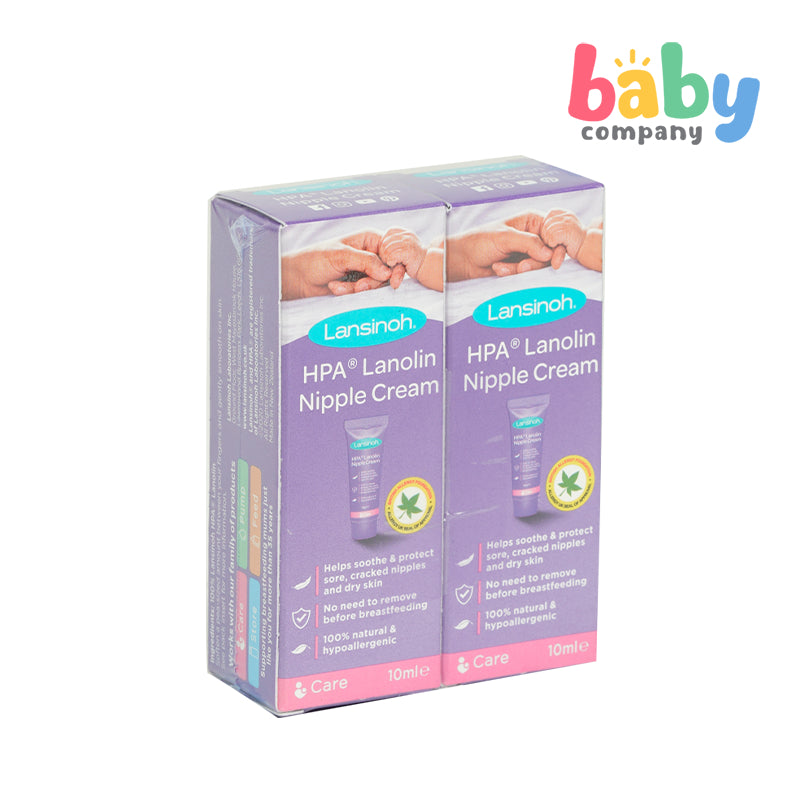 Lansinoh HPA Lanolin Nipple Cream - Pack of 2 (Available in 10 ml and 40 ml tubes)