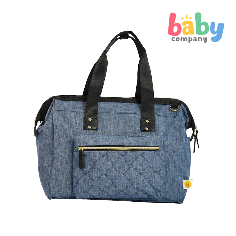 Baby Company Diaper and Travel Tote Bag with Diaper Changing Pad - Blue