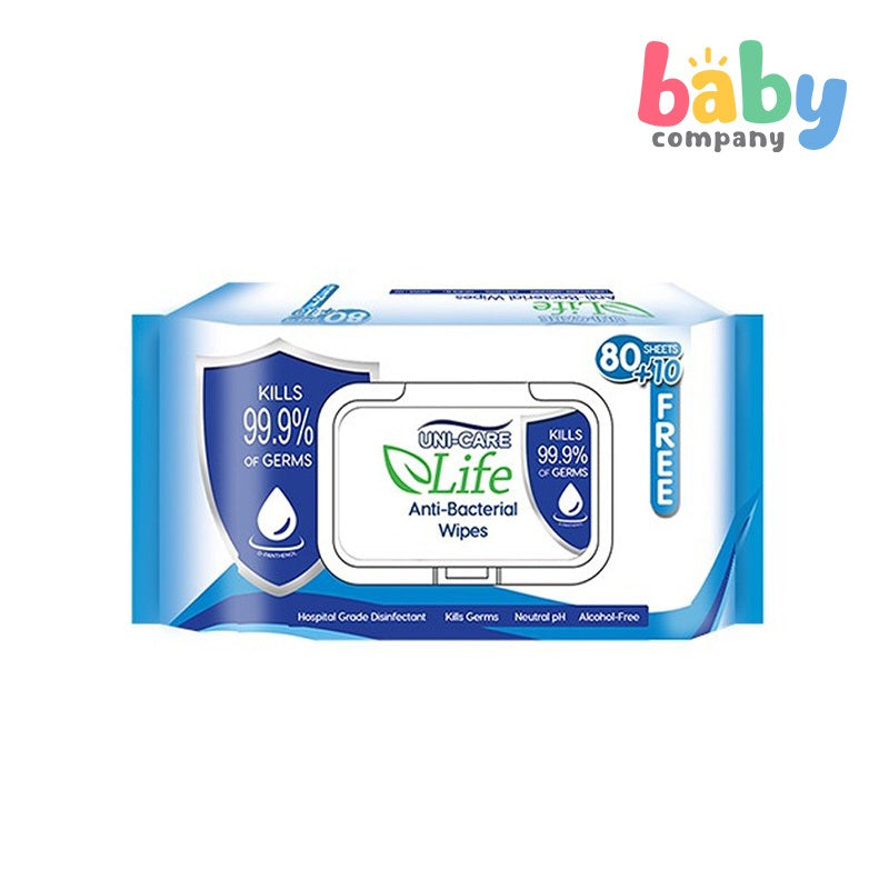 Uni-care Life 2+1 Antibacterial Wipes - 90 sheets