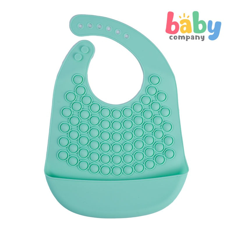 Mom & Baby Silicone Sensory Bib - Green