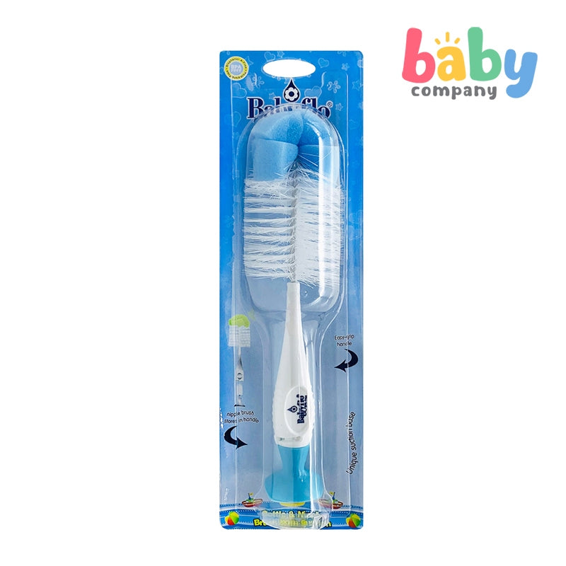 Babyflo Bottle & Nipple Brush with Suction