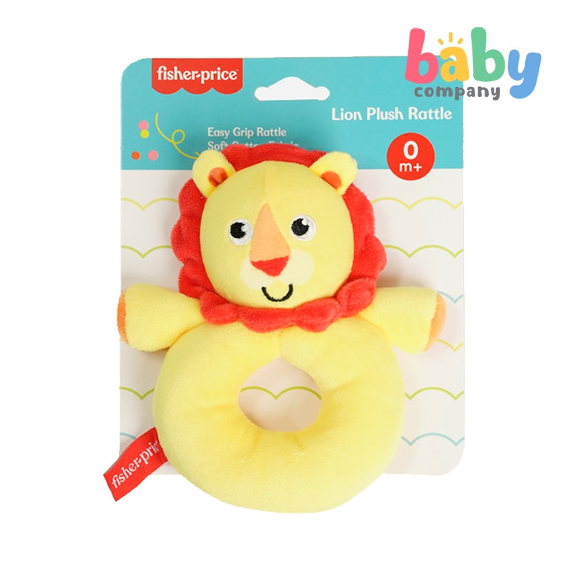 Fisher-Price Baby Rattle Plush Toy - Lion