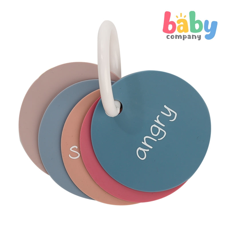 Playsmart Silicone Teething Flashcards - Emotions