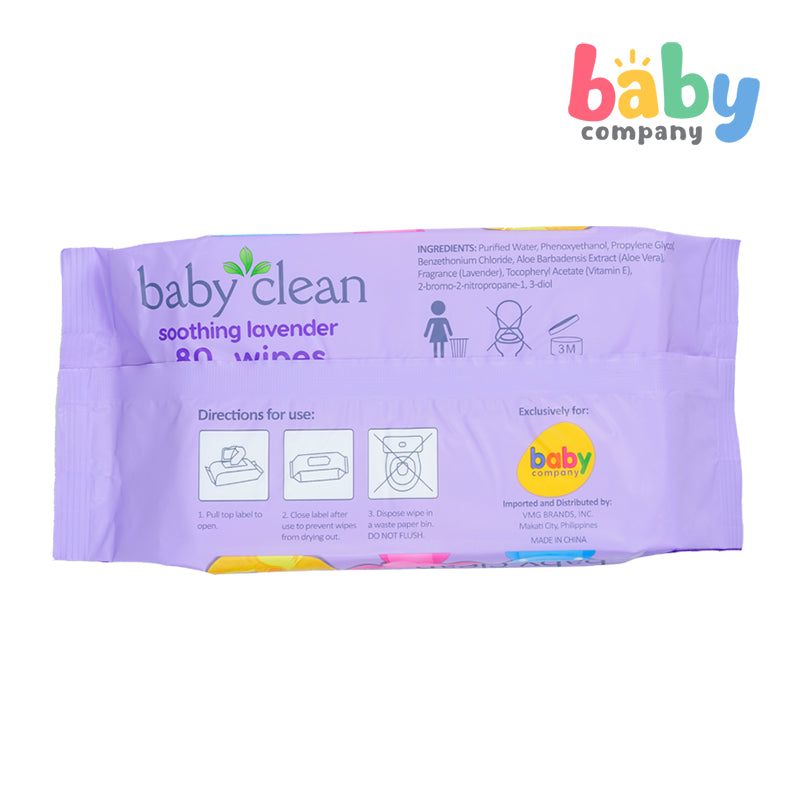 Buy 1 Take 1 Baby Clean Lavender Scented Wipes - 80 Sheets