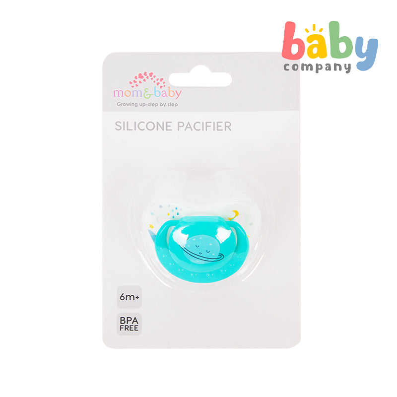 Mom & Baby Silicone Pacifier - Green Moon