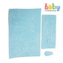 Bloom 3-Piece Bath Towel and Loofah Set For Kids - Green Bunny