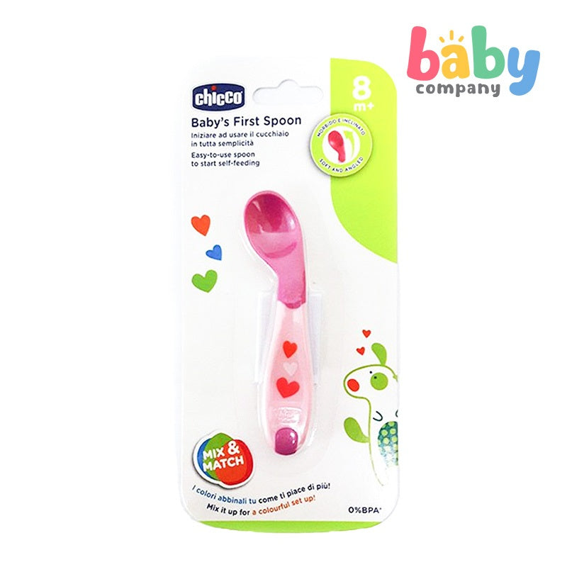 Chicco First Spoon 8 months + Girl