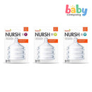 Boon 3-Pack Nursh Silicone Nipples - Fast Flow