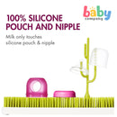 Boon Single 4oz/118ml Nursh Silicone Pouch Bottle - Coral