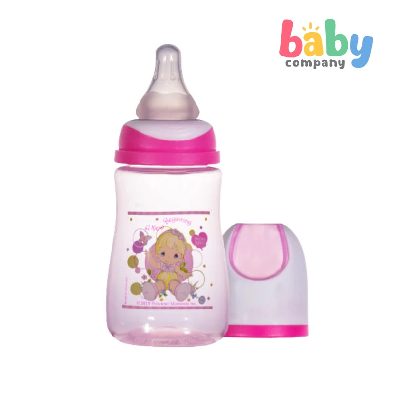 Precious Moments 4oz 2-Toned Hood With Soft Screw Cap Feeding Bottle