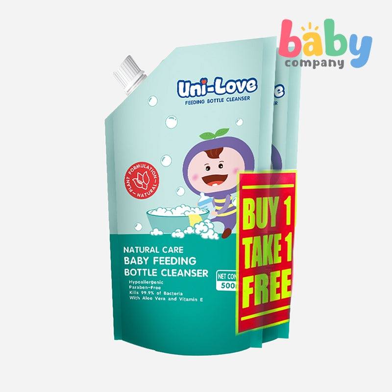 Unilove Bottle Cleanser 500 ml Pouch (Buy 1 Take 1)