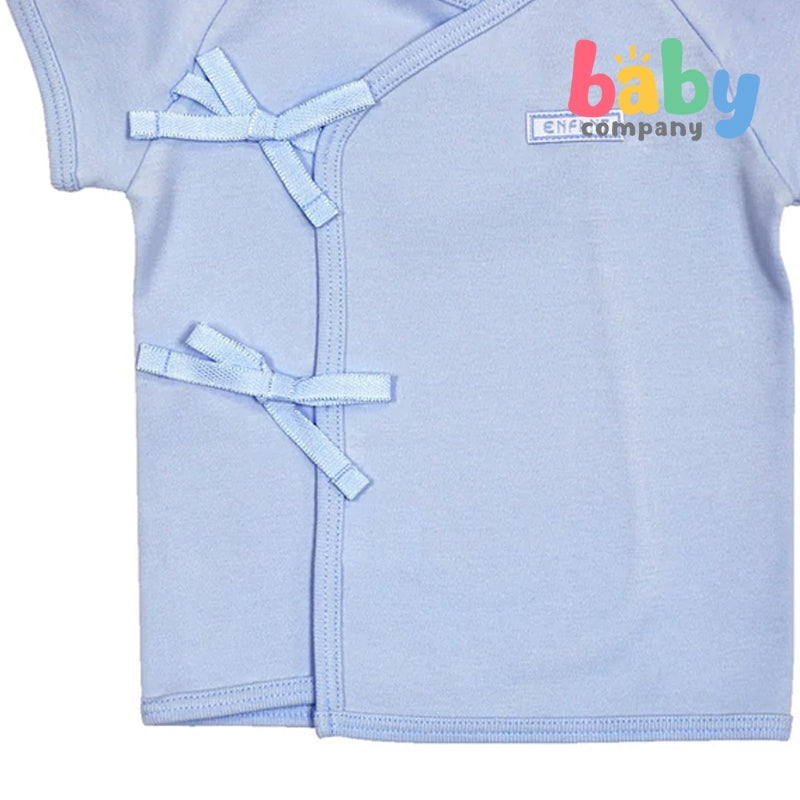 Enfant Short Sleeves Tie-Side Shirt - Blue