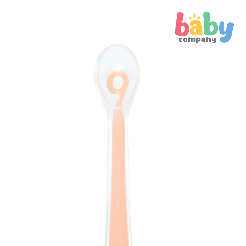 Babymoov  1st Age Silicone Spoon - Peach