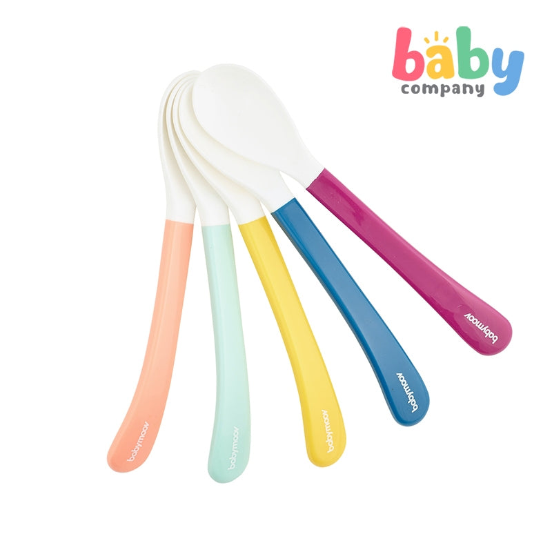 Babymoov 2nd Age White Head Spoon (Set of 5)