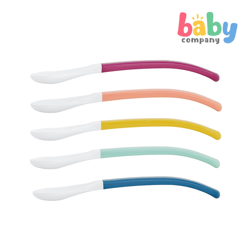 Babymoov 2nd Age White Head Spoon (Set of 5)