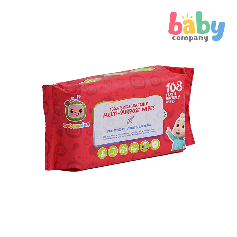 Cocomelon Multi-purpose Wipes - 108 sheets