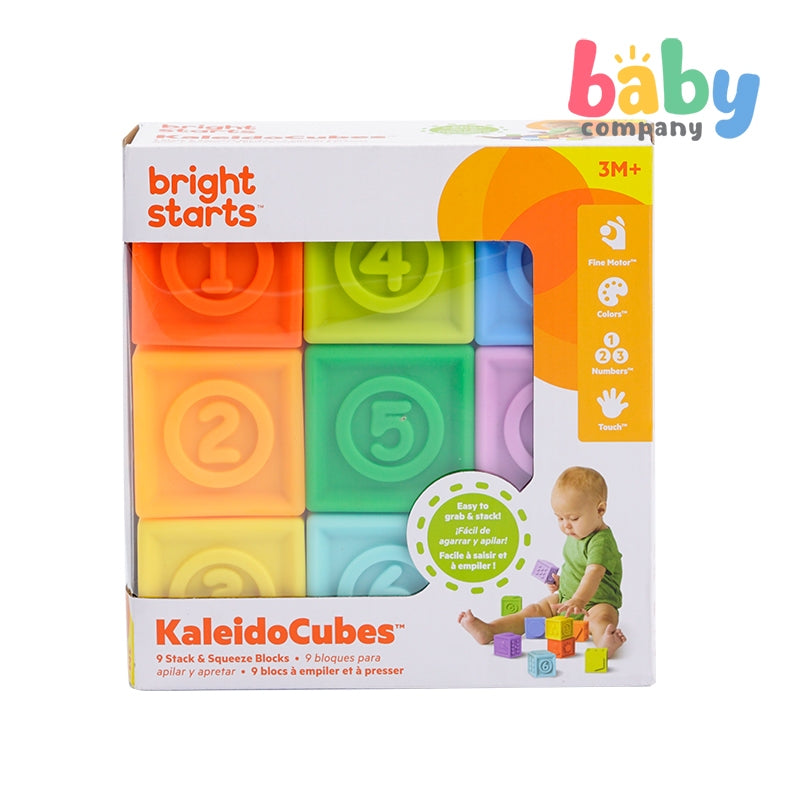 Bright Starts KaleidoCubes 9-Stack And Squeeze Blocks