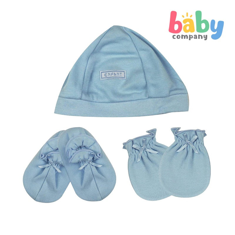 Enfant Pack Set of Mittens, Booties and Bonnet