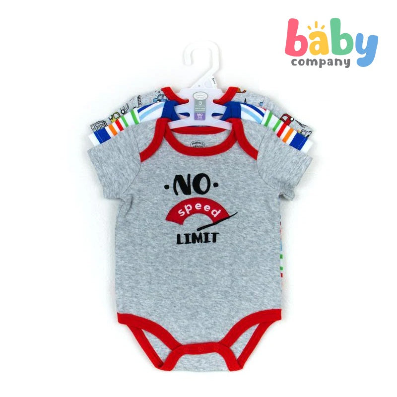 Mother's Choice 3Pcs Bodysuit Set, No Speed Limit