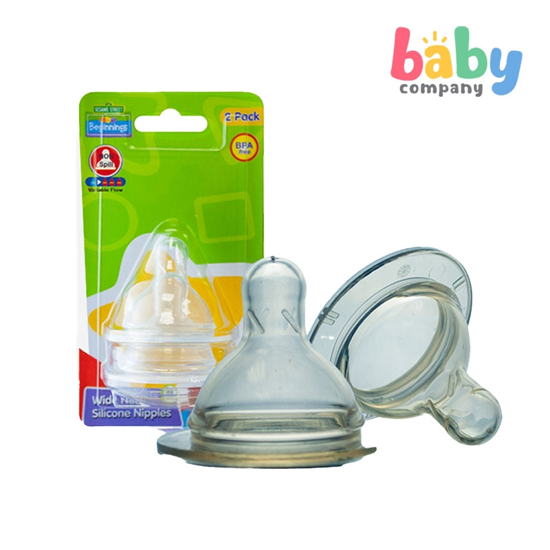 Sesame Beginnings 9oz Wide Neck Feeding Bottles