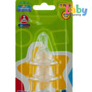 Sesame Beginnings 3-Pack Silicone Nipples - X-Cut Flow
