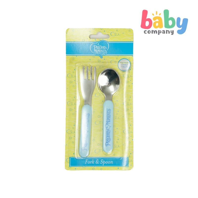 Precious Moments Stainless Steel Fork and Spoon Set