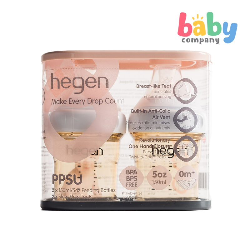 Hegen 2-Pack PCTO Feeding Bottle PPSU 150ml