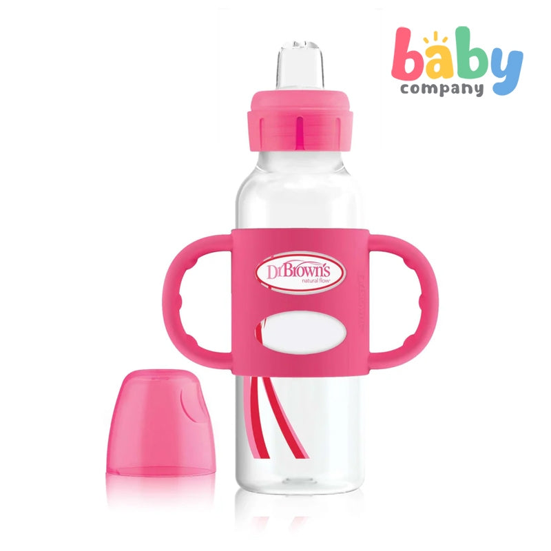 Dr. Brown's Narrow-Neck Sippy Bottle with Silicone Handles 250ml