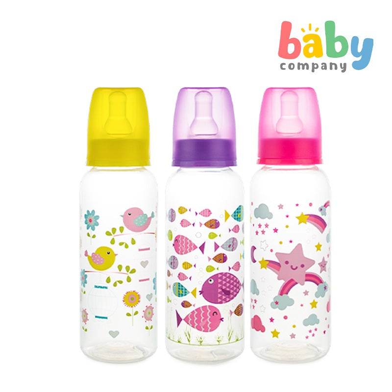 Coral Babies Feeding Bottles - 8oz,  Pack of 3