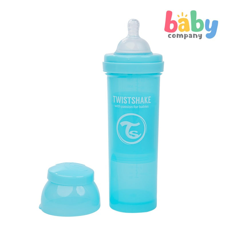 Twistshake Feeding Bottle Anti-Colic 330ml - Pastel Blue