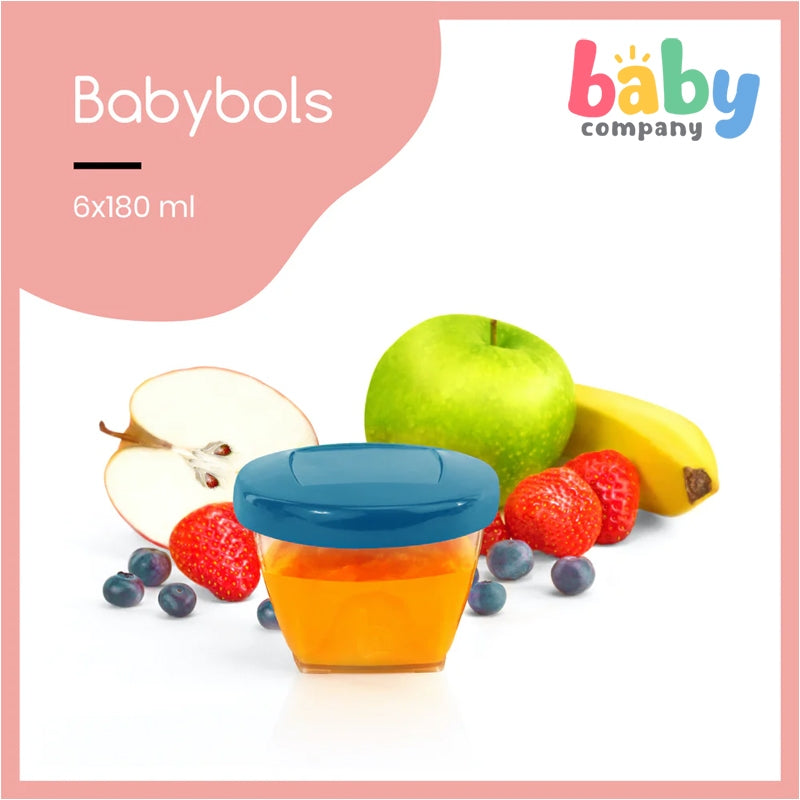 Babymoov Babybowls Rewritable Airtight Food Storage Containers (6 x 180ml)