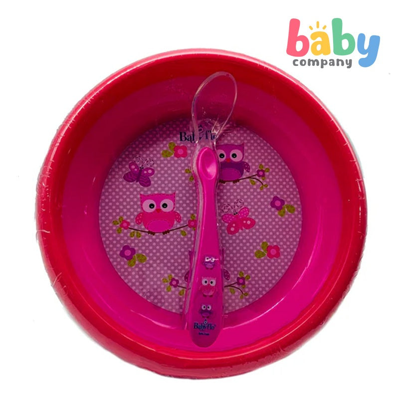 Babyflo Plate with Silicone Spoon