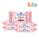 Kleenfant Cherry Blossom Cleansing Wipes - 21 Sheets (Pack of 5)