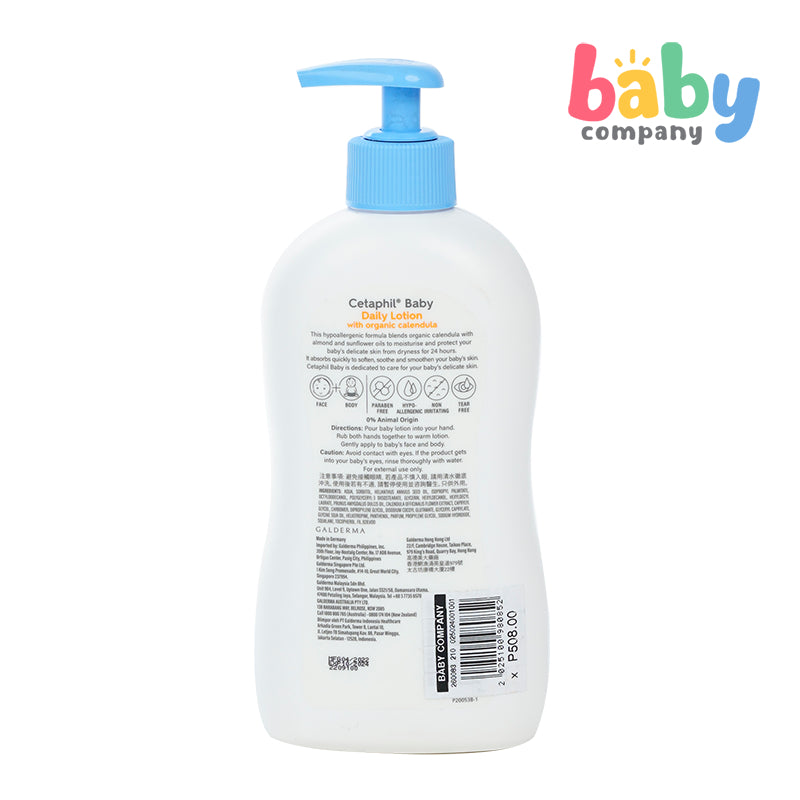 Cetaphil Baby Daily Lotion with Organic Calendula 400ml