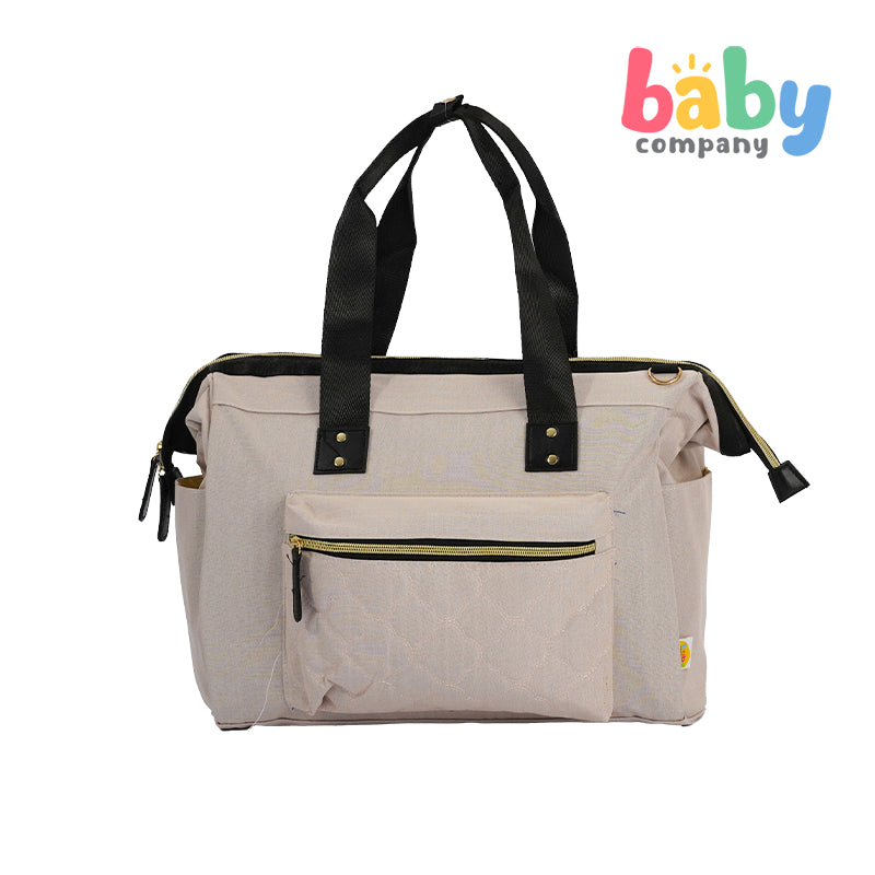 Baby Company Diaper and Travel Tote Bag with Diaper Changing Pad - Cream