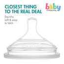Boon 3-Pack Nursh Silicone Nipples - Fast Flow