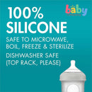 Boon 4oz/118ml Single Nursh Silicone Pouch Bottle - Gray