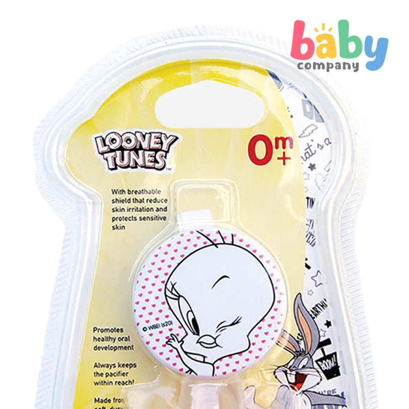 Looney Tunes Glow in the Dark Covered Pacifier with Holder