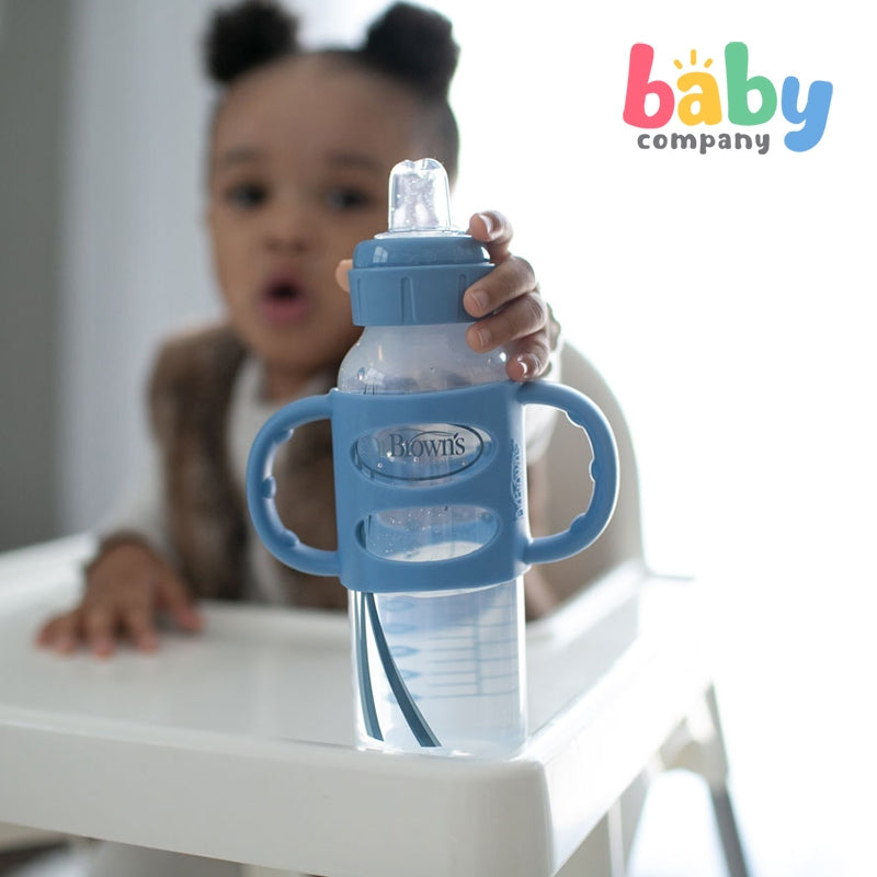 Dr. Brown's Narrow-Neck Sippy Bottle with Silicone Handles 250ml