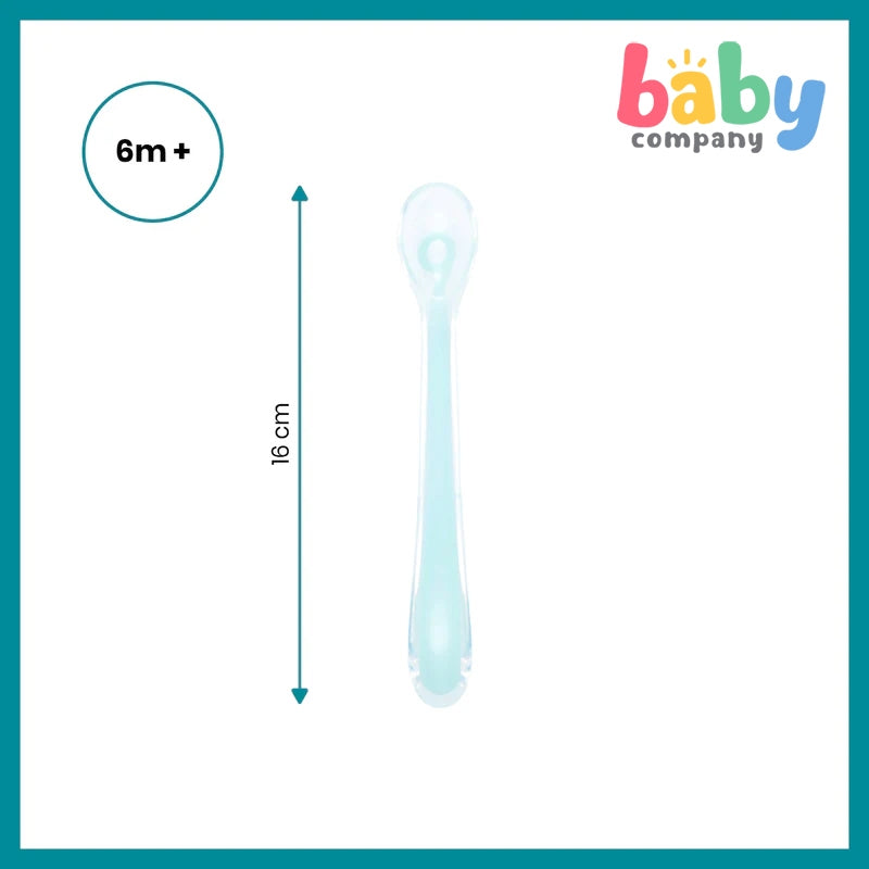 Babymoov 1st Age Silicone Spoon - Azure