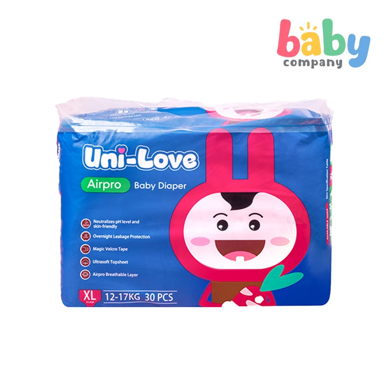 Uni-Love Airpro Baby Diaper - XL, 30s