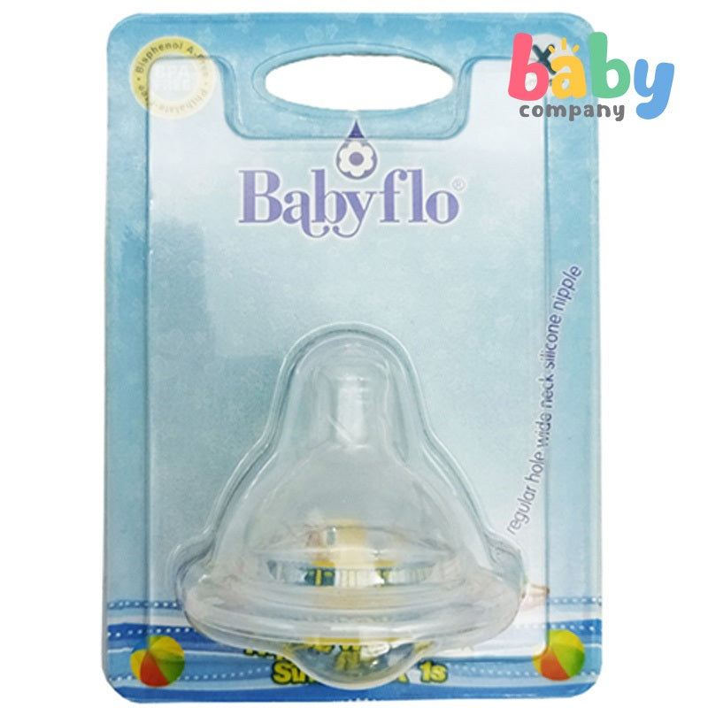 Babyflo Nipple Wideneck Silicone 1pc