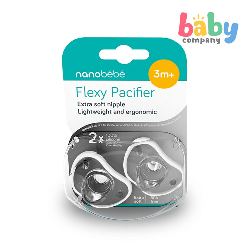 Nanobebe Flexy Pacifier - Twin Pack 3m+