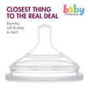 Boon 3-Pack Nursh Silicone Nipples - Fast Flow