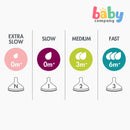 Boon 3-Pack Nursh Silicone Nipples - Slow Flow