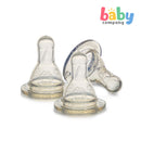 Sesame Beginnings 3-Pack Silicone Nipples - X-Cut Flow