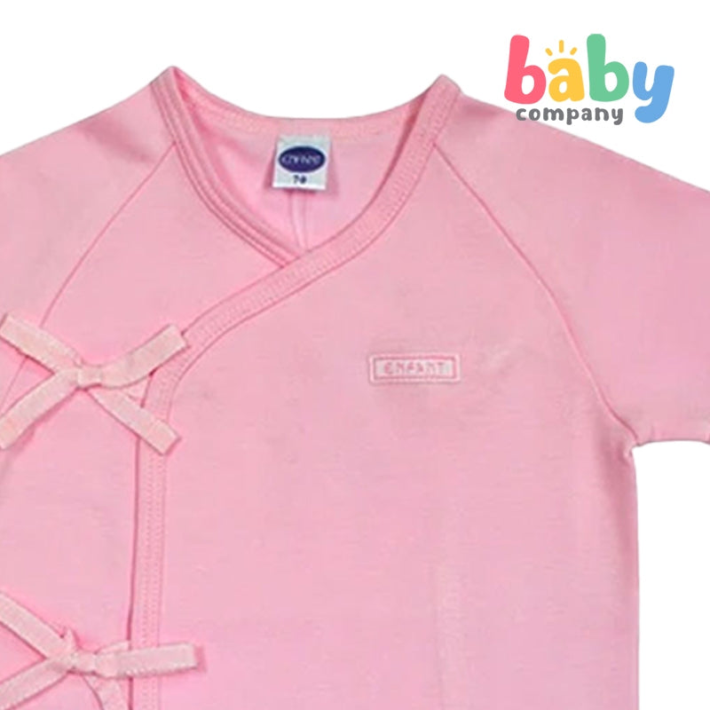 Enfant Short Sleeves Tie-Side Shirt, Pink